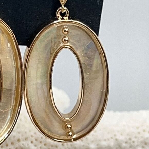 Gold Ivory Dangle  Earrings Laundry by Shelli Segal $16 ea / 3 for $25 - Picture 1 of 8